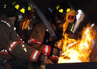 A fire fight