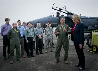SECAF visits Eglin